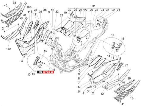 Piaggio Mp Hpe Hpe Sport Fahrgestell Karosserien Mittlere