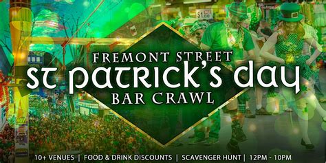 St Patricks Day Fremont Street Bar Crawl Createvegas