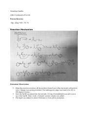 Aldol Condensation Post Lab Docx Simerdeep Sandhu Aldol Condensation