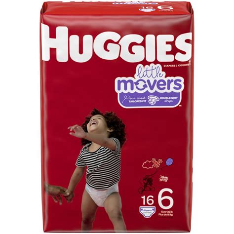 Huggies Little Movers Diapers Size 6 64/CS