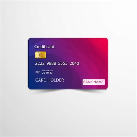 Premium Vector Free Vector Realistic Credit Card Design Template