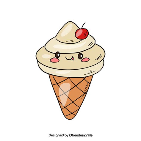 Kawaii Cartoon Ice Cream Clipart Free Download