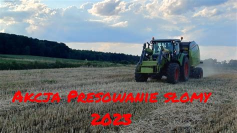 Akcja Presowanie słomy 2023 claas450 oporowa niedziela YouTube