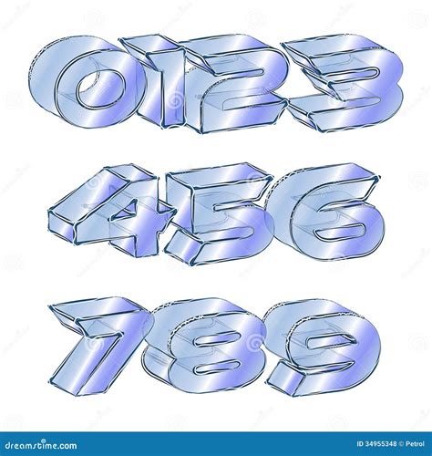 Icy Font Stock Illustration Illustration Of Clipart 34955348