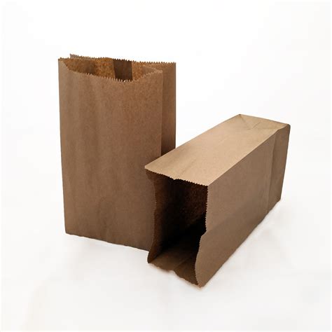 Bolsas De Papel Kraft 6lb 15cm X 28 5cm X 10cm Paquete De 20