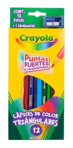 L Pices De Color Crayola Triangulares Piezas Sacapuntas Meses