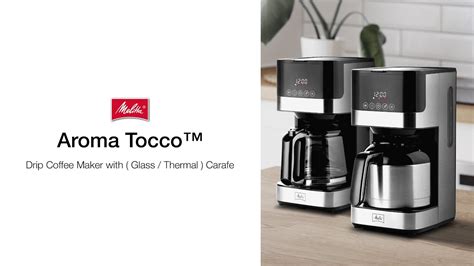 Melitta Aroma Tocco Cups Drip Coffee Maker Glass Thermal