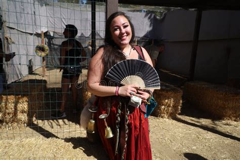 People in Period Costumes at Renaissance Faire, Hollister California ...