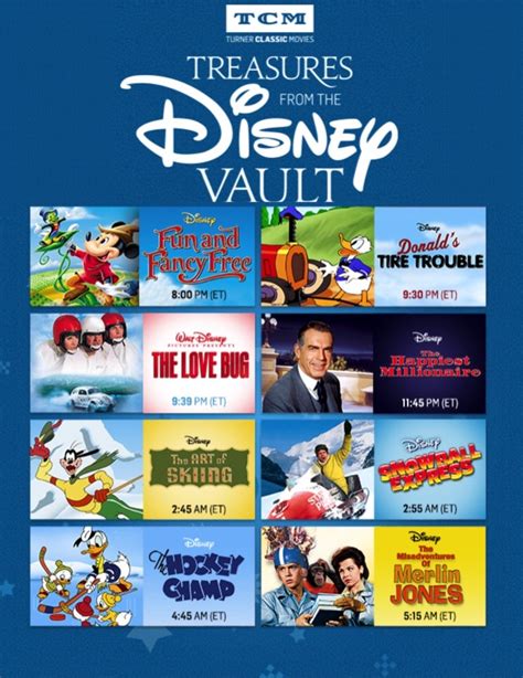 Tcm Treasures From The Disney Vault September 2019