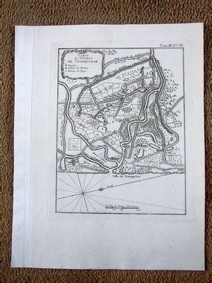 Map/Plan, India,Tranquebar District, c 1760, by Bellin | #442911377