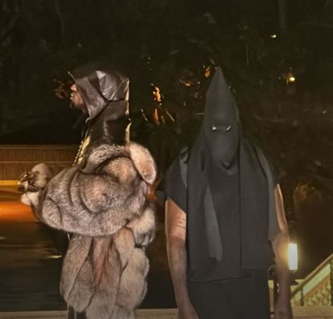 Kanye West Infuriates Fans By Wearing Black KKK Hood At Vultures