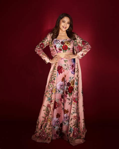 Madhuri Dixit Nene’s floral anarkali will inspire your Diwali outfit ...