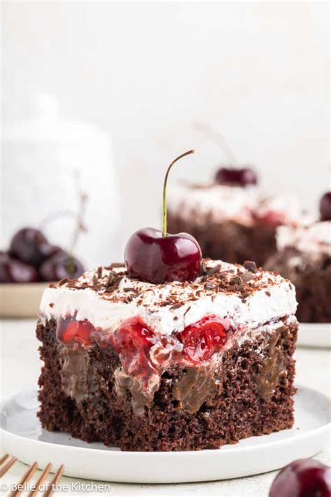 Easy Cherry Chocolate Cake Belle Of The Kitchen