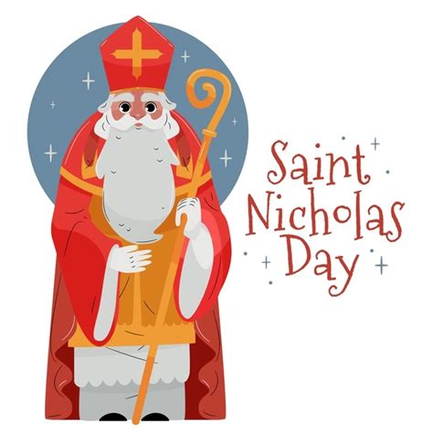 Free Vector Flat Design Saint Nicholas Day Concept St Nicholas Day