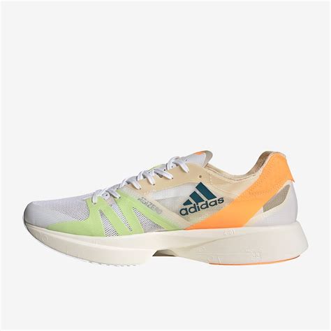 Adidas Adizero Takumi Sen 8 Ftwr White Real Teal Flash Orange Mens