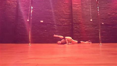 Arlene Caffrey Floorwork At Irish Pole Dance Academy Youtube