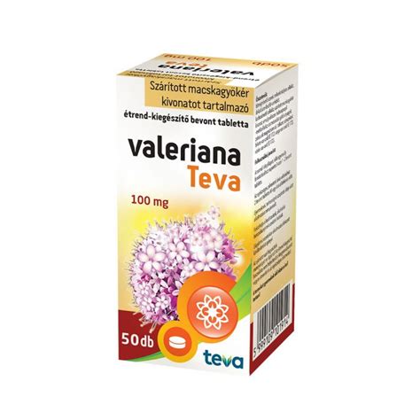 VALERIANA TEVA 100 Mg Bevont Tabletta 50db