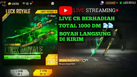 LIVE FF MABAR TC CR BERHADIAH YouTube