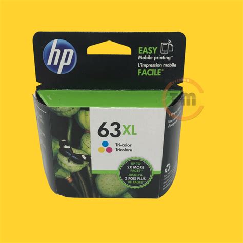 Hp 63xl Tri Color Print Cartridge Original F6u63an New ¥ 889296267416 Ebay