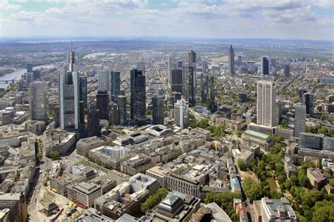 Luftbild Frankfurt Am Main Stadtansicht Der Frankfurter Skyline