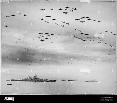 Surrender Of Japan 2 September 1945 Carrier Planes Fly In Formation