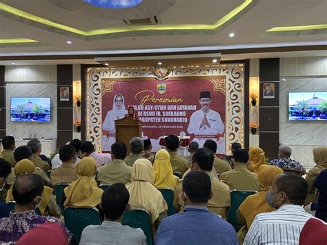 Peresmian Masjid Asy Syifa Dan Layanan Rsud Ir Soekarno Oleh Bupati