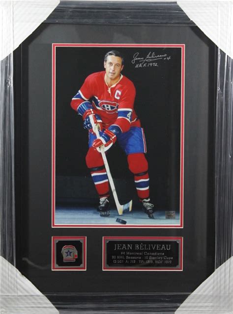 Jean Béliveau 11x14 Signed - CCSmemorabilia