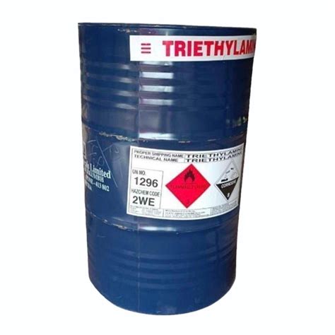 Industrial Grade Liquid Triethylamine Chemical Purity 100 210 Liter