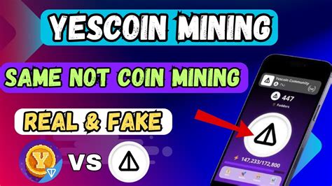 YesCoin YesCoin Telegram Yescoin V S Yescoin Yescoin Mining