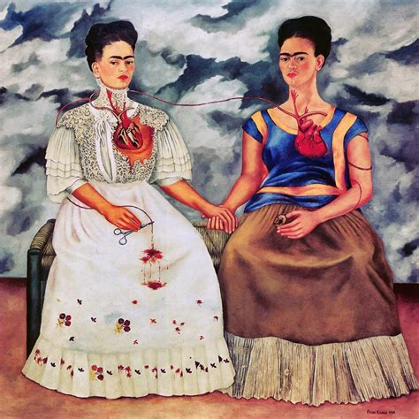 Frida Khalo The Two Fridas Canvas Or Print Wall Art