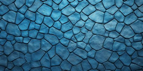 Premium AI Image | A blue stone wall with a dark blue stone pattern.