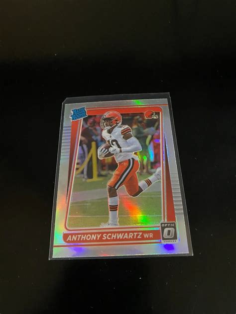 Anthony Schwartz 2021 Donruss Optic Silver Holo Prizm RC Browns 231 PWE