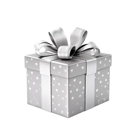 Silver T Box With Stars Silver T Box Png Transparent Image And