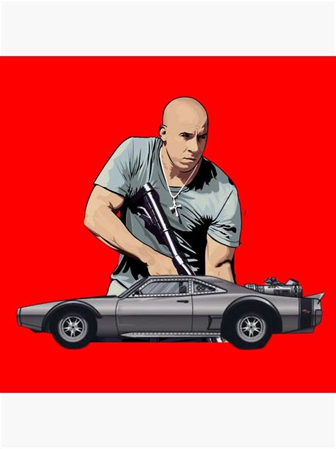 Dominic Toretto Vin Diesel Poster By Motoshift Redbubble