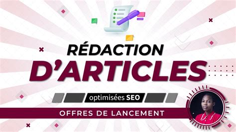 Je vais rédiger votre article de blog optimisé SEO par Godwill Redac