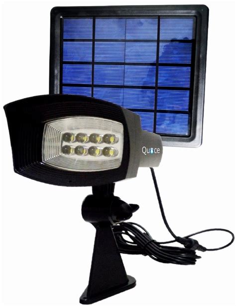 Quace 8 LED 300LM Lumens Separable Super Bright Solar Powered Wall