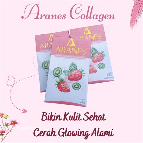 Jual MINUMAN ARANES COLLAGEN Minuman Kolagen Rasa Strawberry Untuk