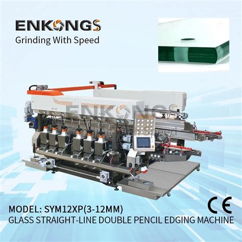 High Tech Sym Series Glass Straight Line Double Pencil Edging Machine