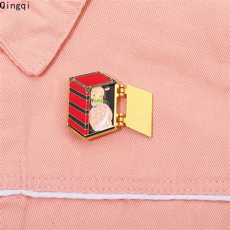 Anime Demon Slayer Kamado Nezuko Enamel Pins Brooch Lapel Badges