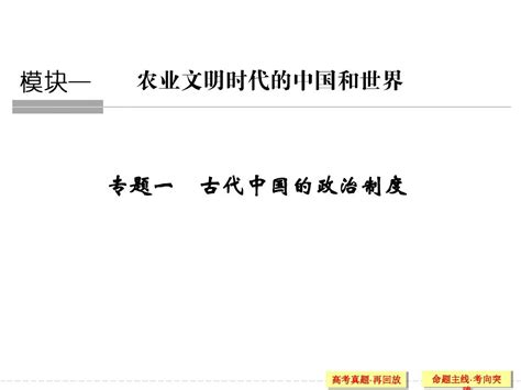 2017届高三历史二轮复习 专题一 古代中国的政治制度解析word文档在线阅读与下载无忧文档