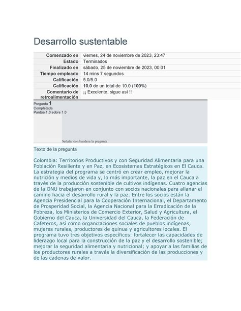 Desarrollo Sustentable Autocalificable Desarrollo Sustentable