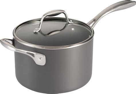 Michelangelo 3 Quart Saucepan With Lid Hard Anodized Nonstick Sauce Pan With