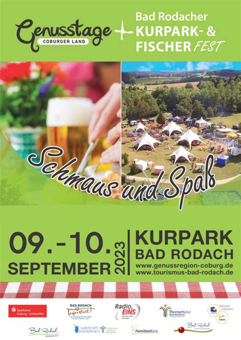 Genusstage Coburger Land Kurpark Und Fischerfest 2023 Genussregion