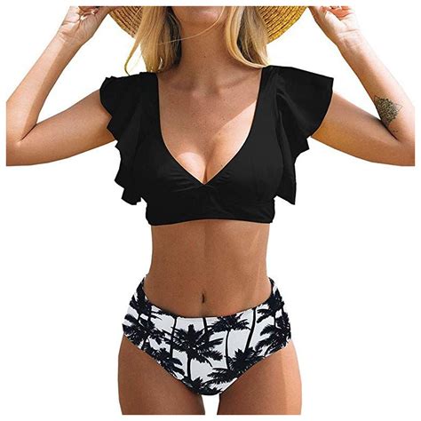 Woman Swimming Suit With Shorts Women High Waist Bikini Push Up Bikinis