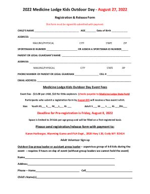 Fillable Online Wgfd Wyo 2022 ML Registration Form Wyoming Game And