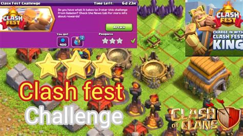 How To Star Clash Fest Challenge Clash Of Clans Timetoclash Coc