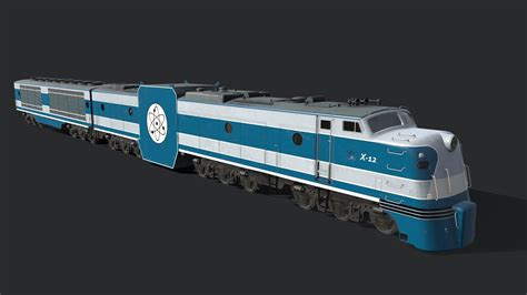 X 12 Atomic Locomotive Concept Buy Royalty Free 3d Model By Tim