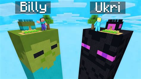 Billy Zombie Vs Ukri Enderman CHUNK Challenge In Minecraft Minecraft