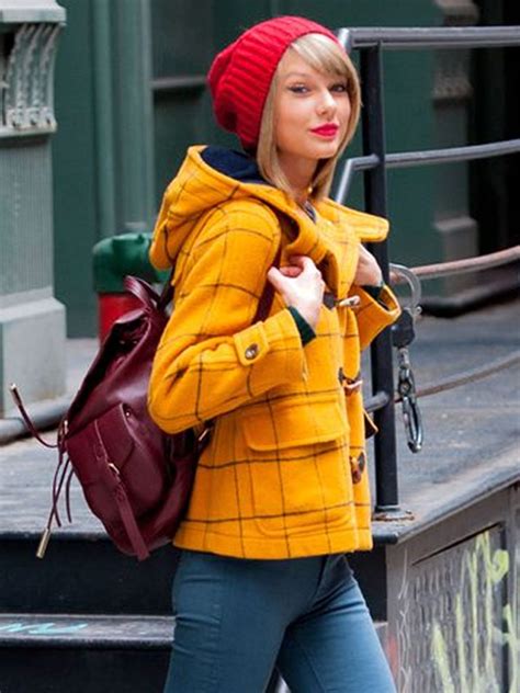 Taylor Swift Yellow Toggle Coat - Just American Jackets