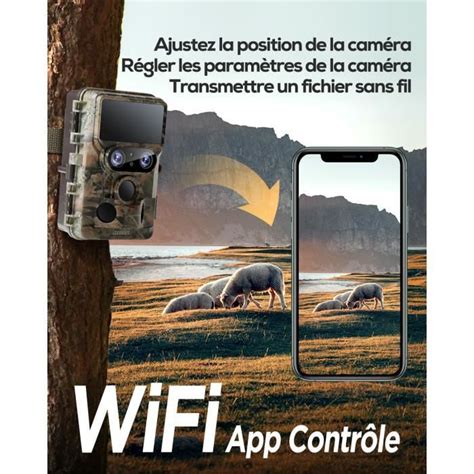 Izeeker Cam Ra De Chasse Wifi K Mp Fps Cam Ra Chasse Bluetooth